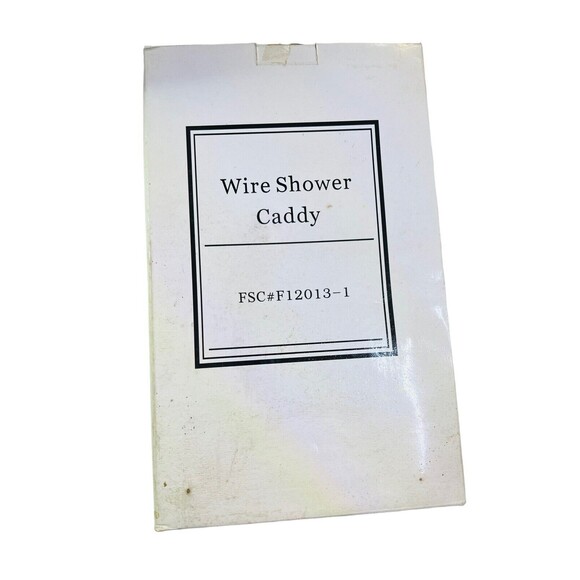 Avon Wire Shower Caddy And Mirror NEW In Box - FSC #F12013-1 - Picture 6 of 9